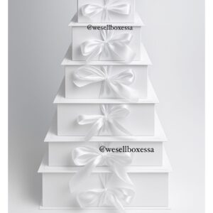 White Ribbon Boxes