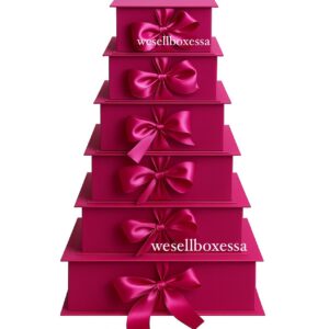 Raspberry Pink Ribbon Box