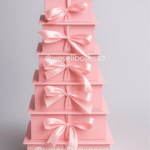 Rosey Pink Ribbon Boxes